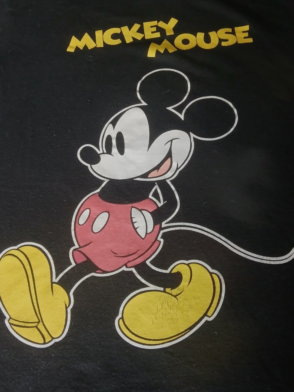 Official DIsney Mickey Mouse T-Shirt Unisex Size M Black
